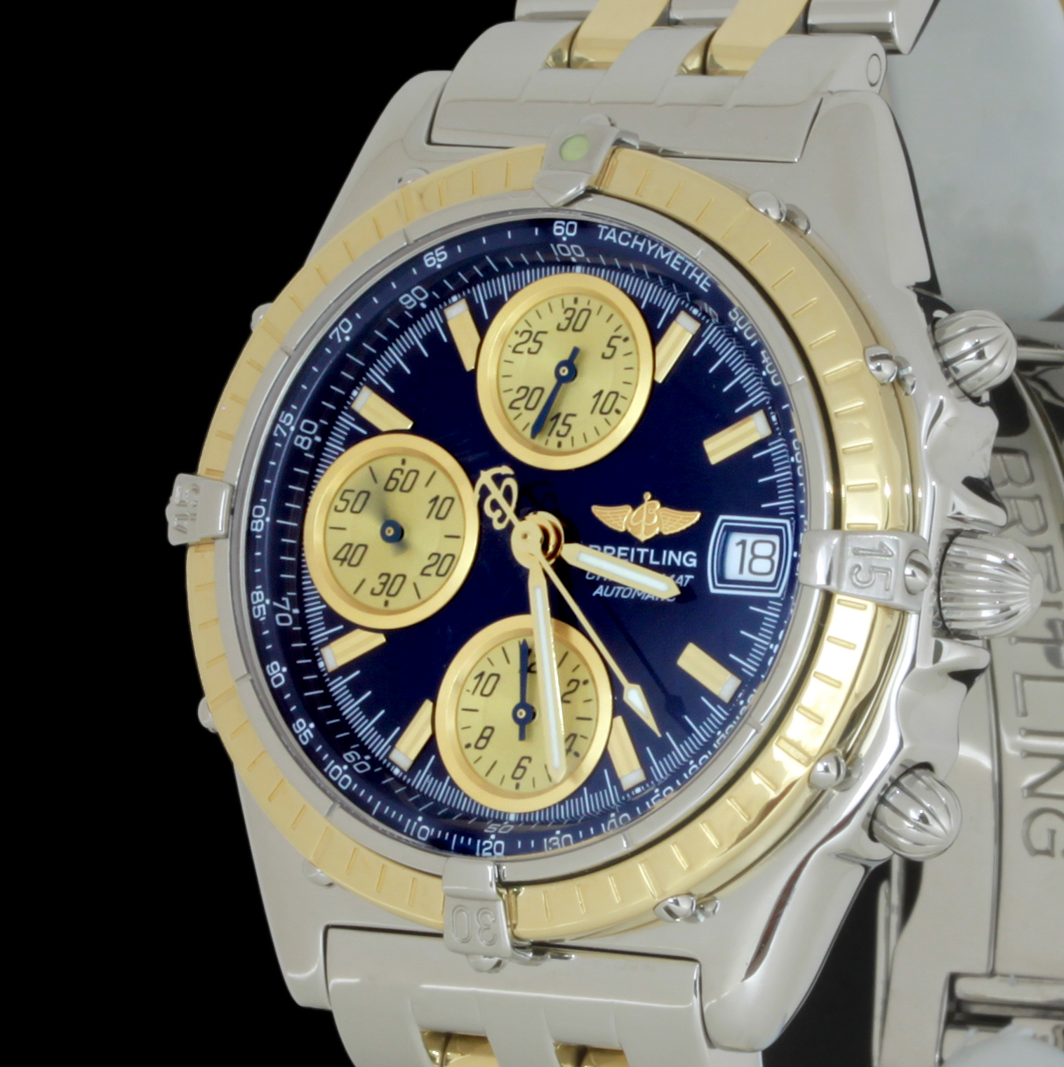 ... Automatic Breitling Windrider Chronomat GT Chronograph Watch D13350