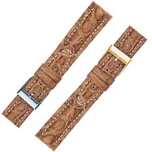 Mens Genuine Crocodile Leather Watch Strap